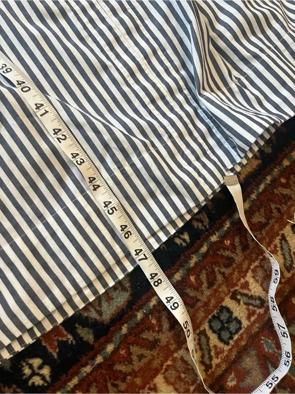 Abercrombie & Fitch blue Striped Button Down Dress small Tall